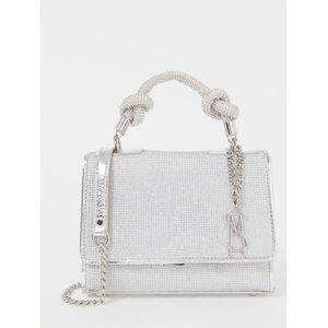 Steve Madden Bknotted handtas met strass en afneembare schouderriem