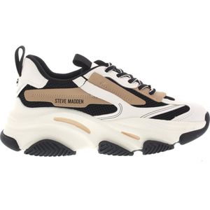Steve Madden - Possession - Lage Sneakers - Camel - Mesh en Leatherlook