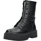 Steve Madden - Odilia - Veterboot - Zwart - Leer - Plateauzool