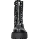 Steve Madden - Odilia - Veterboot - Zwart - Leer - Plateauzool