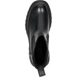 Steve Madden - Cassandra Bootie - Zwart - Leer - Dames Enkellaars Met Chunky Zool