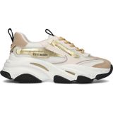 Steve Madden Possession-e white tan lage sneakers dames