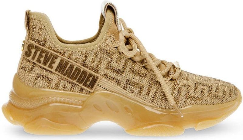 MAXOUT - Trainer - Wit - Textiel - Sculpturale Rubber Zool