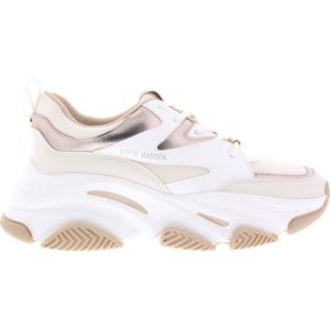 Steve Madden Progressive chunky leren sneakers ecru/roségoud