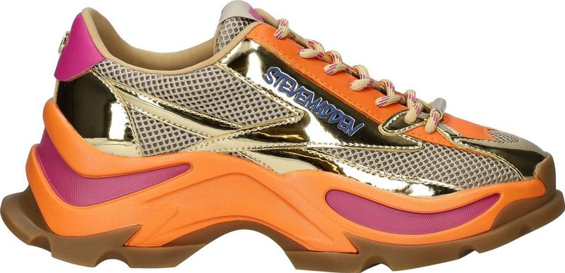 Steve Madden - Zoomz - Sneakers - Goud - Mesh-Textiel en Imitatieleer