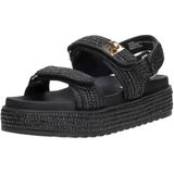 Steve Madden Bigmona Sandal - Zwart Raffia