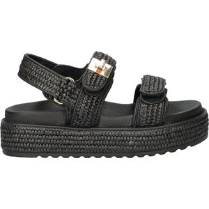 Steve Madden Bigmona Sandal - Zwart Raffia