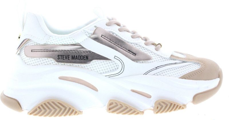 Steve Madden - Possession-E - Sneakers - Wit - Textiel