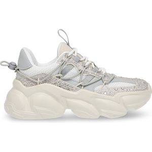 Steve Madden - Sneaker - Pastel Blauw - Pastel Beige - Wit - Strass