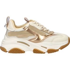 Steve Madden - Jpossession - Sneakers - Creme - Wit met Roze - Chunky Sole