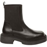 Steve Madden - Churro - Chelsea Boots - Zwart - Glad Leer - Middelhoge Hak