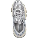 Steve Madden - Possession-E - Dames Sneaker - Zilver - Denim - Chunky Zool