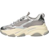 Steve Madden - Possession-E - Dames Sneaker - Zilver - Denim - Chunky Zool