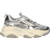 Steve Madden - Possession-E - Dames Sneaker - Zilver - Denim - Chunky Zool