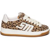 Sneakers - Laag - Glad Leer/Suède - All-over Patroon