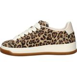 Sneakers - Laag - Glad Leer/Suède - All-over Patroon