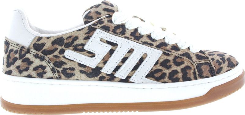 Sneakers - Laag - Glad Leer/Suède - All-over Patroon