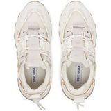 Steve Madden - Tazmania - Sneakers - Zilver/Goud/Cream - Leer/Textiel