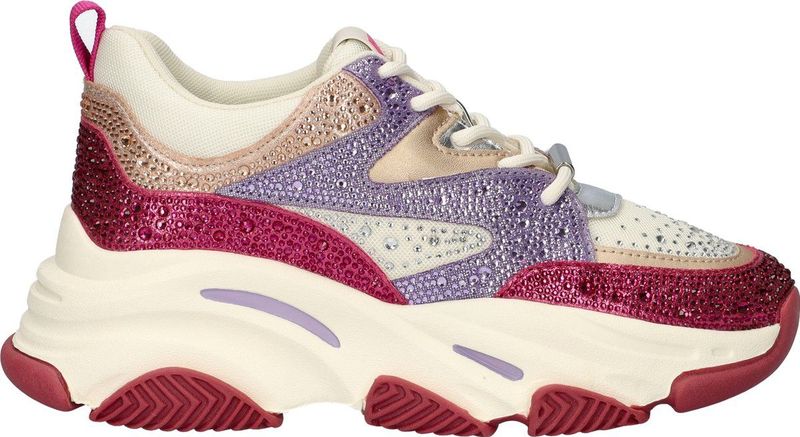 Steve Madden - Privy - Sneakers - Zwart - Imitatieleer en Textiel, 50% Gerecycled Materiaal