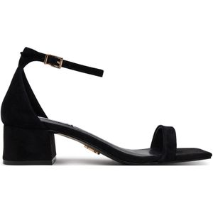 Steve Madden - Gena - Sandalen - Zwart - Suèdeleer - Met Bandje