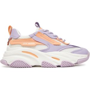 Steve Madden - Possession-E - Sneakers - Metallic Zilver - Textiel/Synthetisch