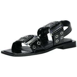 Saria-E - Sandalen - Zwart - Kunstleer