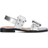 Steve Madden - Saria-e - Sandalen - Zilverkleurig - Metallic Glans