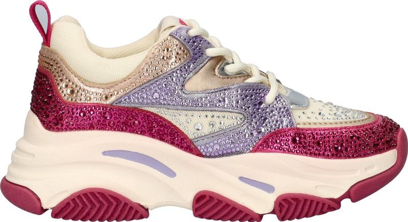 Steve Madden - Jprivy - Sneaker - Silver/Gold - Met Strassteentjes