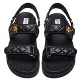 Mona-Q - Sandalen - Zwart - Kunstleer