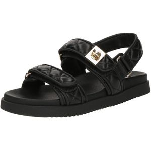 Mona-Q - Sandalen - Zwart - Kunstleer