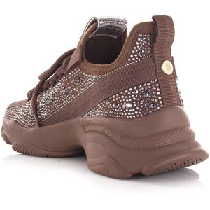 Steve Madden - Maxilla-G - Damessneakers - Bruin - Glitter