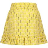 Like Flo Rok met All Over Print en Ruches Geel