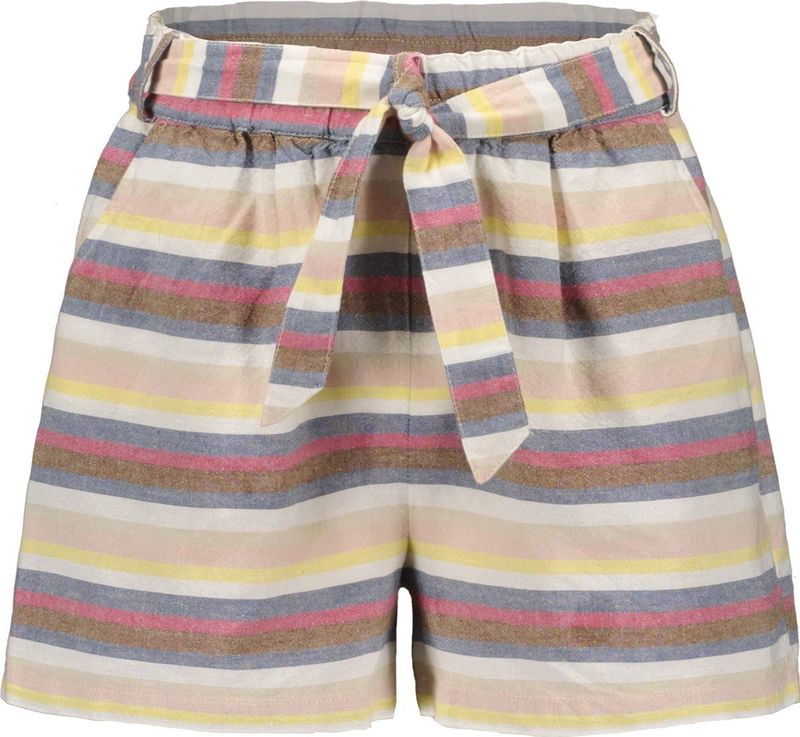 Like FLO Linnen Short + Belt Broeken Meisjes - Multi - Maat 104