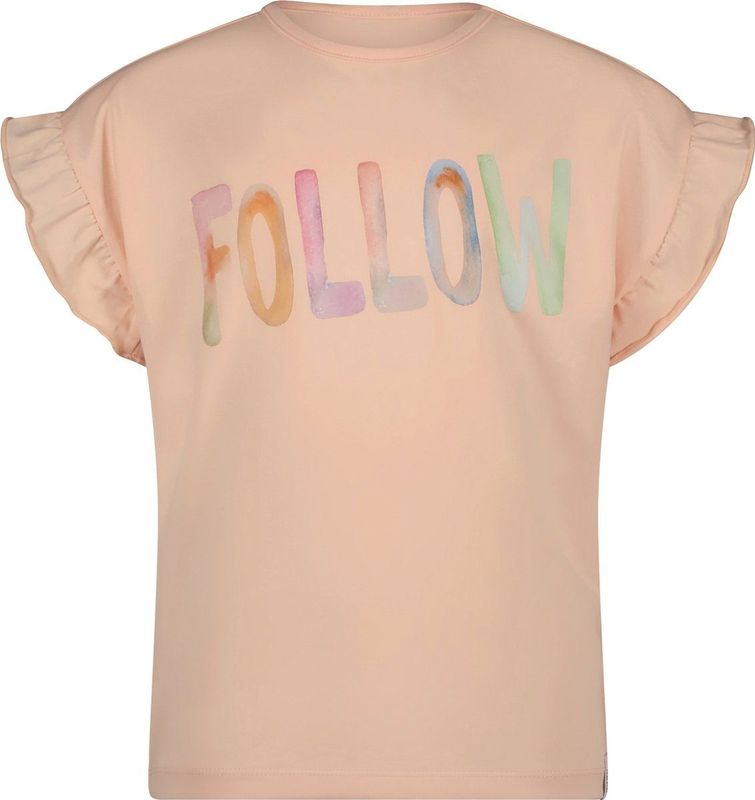 Sofie Schnoor G231203 Tops & T-shirts Meisjes - Shirt - Zand - Maat 116