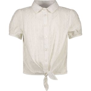 B. Nosy - Y302-5150 Blouse - Roze - Katoen - Broderie met Pofmouwen