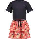 Le Chic - SILA C302-5894 - Jurk - Roze - Jersey - Bloemenprint