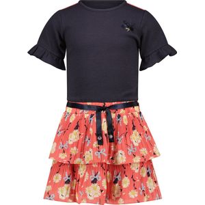 Le Chic - SILA C302-5894 - Jurk - Roze - Jersey - Bloemenprint