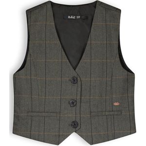 NoBell - Meisjes Gilet - Geruit - Navy Blauw - Zomercollectie