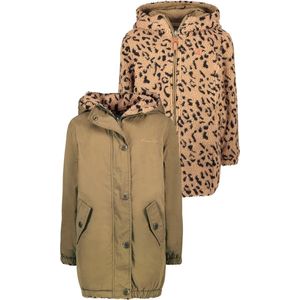Like Flo - Reversible Parka - Army - Katoen - Imitatie Bont