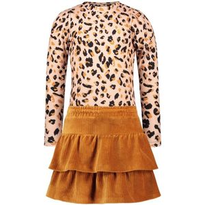 Like Flo Jurk met Dierenprint Camel