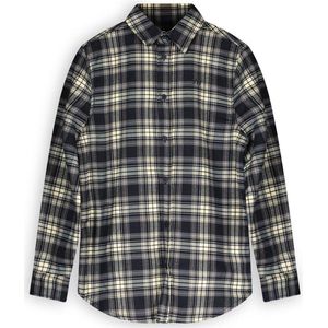 SEVENONESEVEN Geruit Overhemd Donkerblauw/Beige