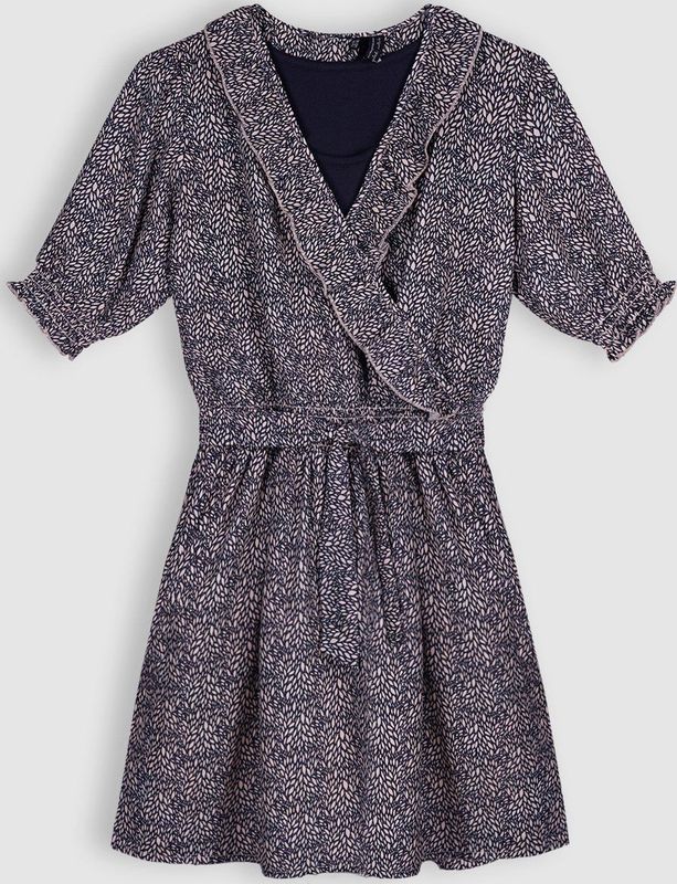 NoBell - Moisa - Meisjes Jurk - Navy Blauw