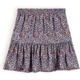NoBell - Nadine - Meisjes Rok - Grijs Navy Blauw - Katoen