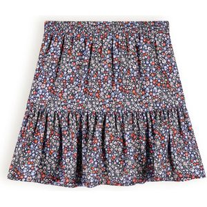 NoBell - Nadine - Meisjes Rok - Grijs Navy Blauw - Katoen