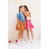 Like Flo meisjes blouse - Bleached denim