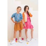 Like Flo meisjes blouse - Bleached denim