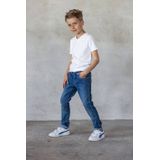 TYGO & vito - Slim Fit Jeans - Stretchdenim - Blauw - Verstelbare Tailleband