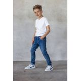 TYGO & vito - Slim Fit Jeans - Stretchdenim - Blauw - Verstelbare Tailleband