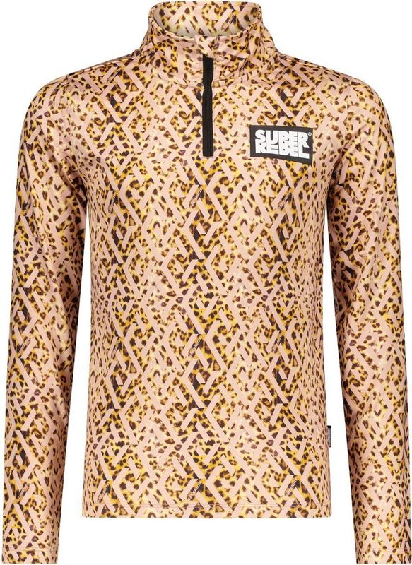 Super Rebel Meisjes Spurt Ski Pully Leopard