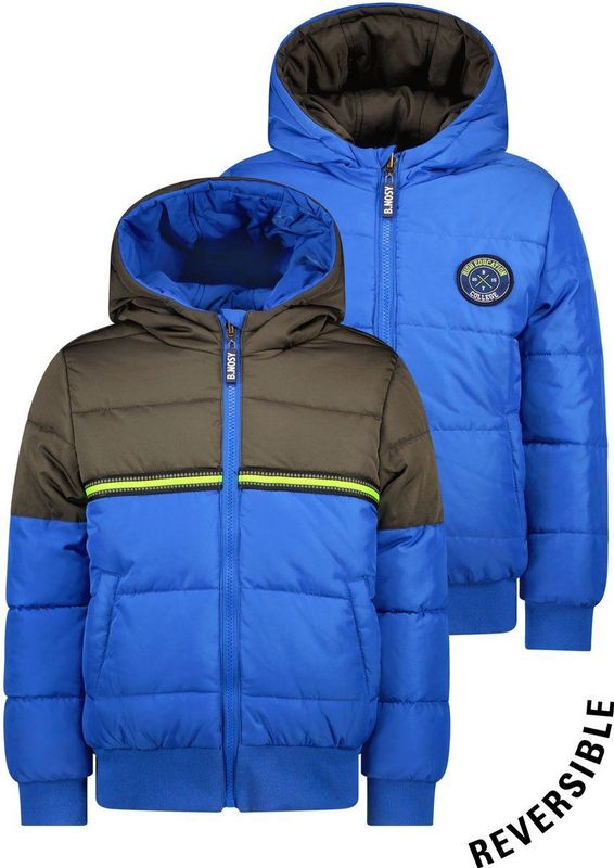 B.Nosy - Joah - Winterjas - Grijs Blauw - Gerecycled Polyester